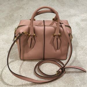Tod’s D Cube Leather Bauletto Mini pink bag handbag crossbody satchel purse